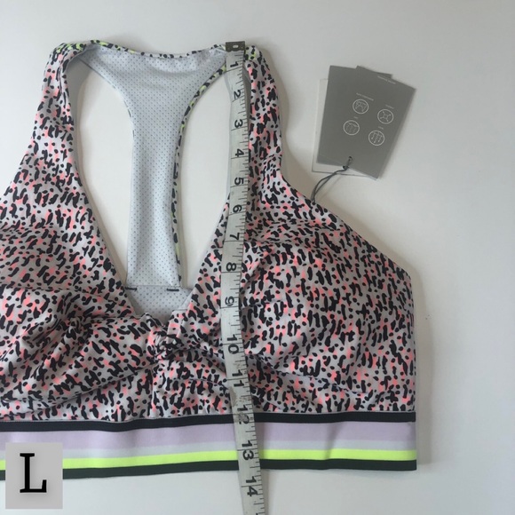DKNY Sport Neon Pink & Yellow Patterned Sports Bra, Multiple Sizes, NWT!! - Picture 13 of 15